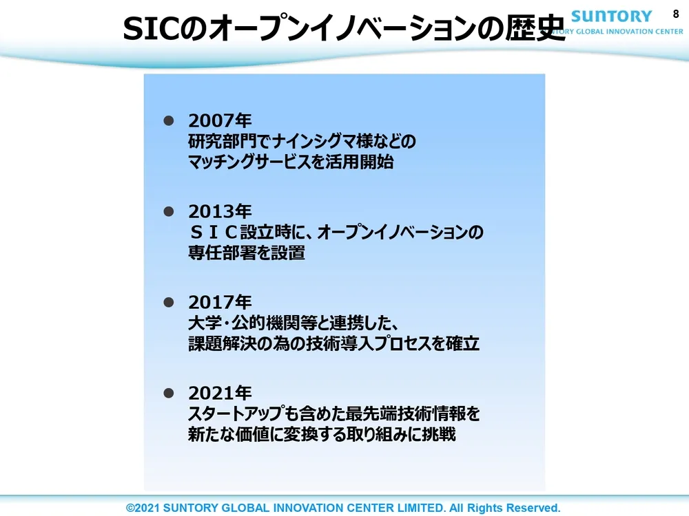 オープンイノベーション事例 ～ サントリーの取り組みを徹底解説 ～