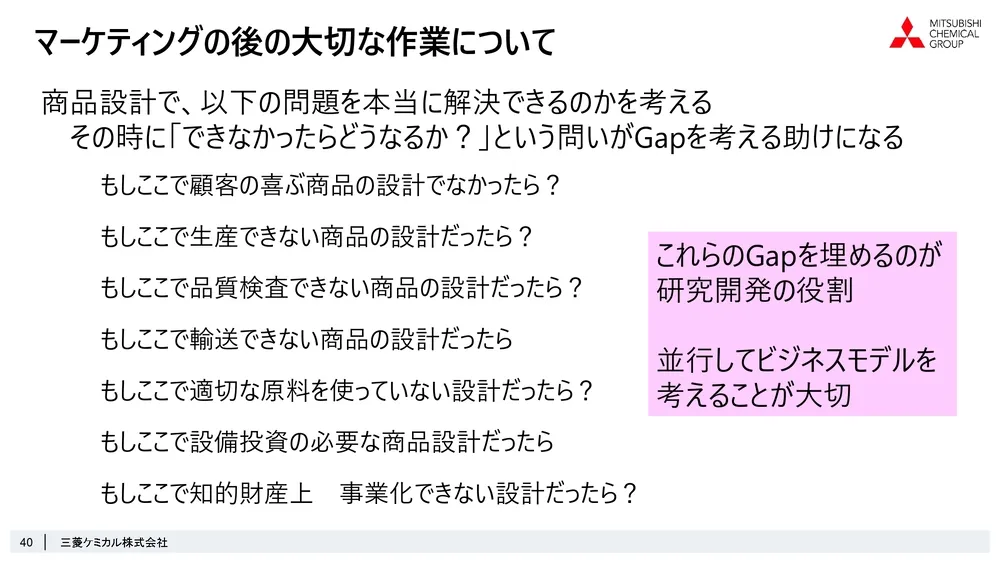 ステージゲート法で考えるオープンイノベーションの可能性～三菱ケミカル株式会社