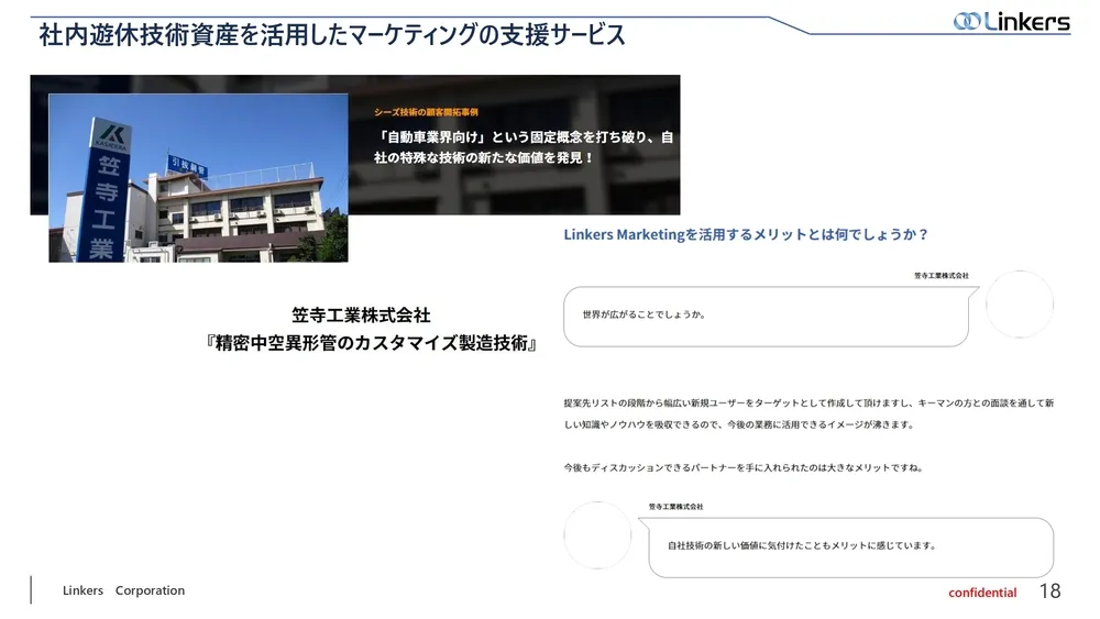 遊休技術資産とは？『 Linkers Marketing 』による活用方法とその事例