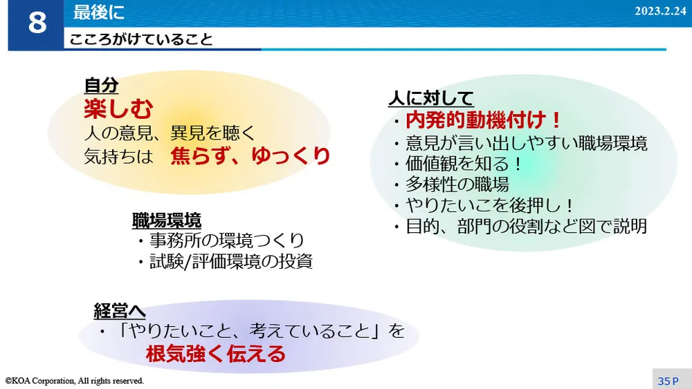 イノベーション事例～KOAのIMS導入と試行錯誤の事例