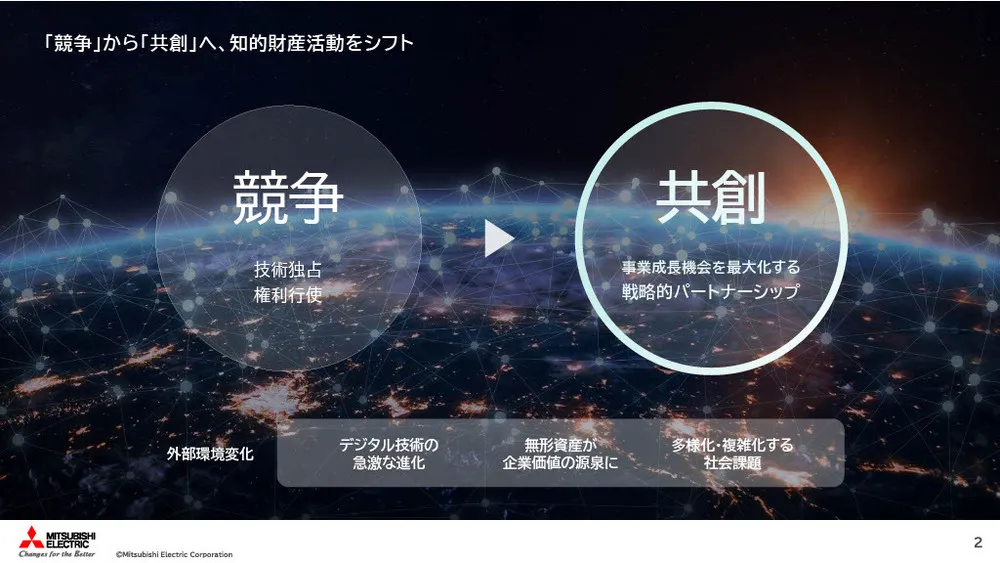 製造業２社が語る「保有技術の戦略的活用事例」～三菱電機株式会社編～