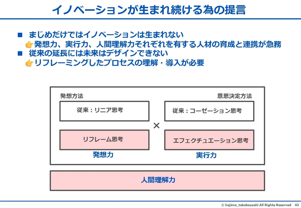 エフェクチュエーションとコーゼーション～イノベーションを起こす２つの思考プロセス〜