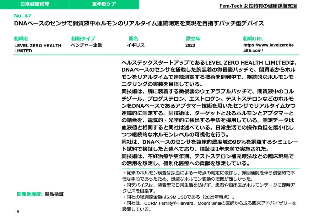 D&I推進の切り札！フェムテック/エイジテック注目技術10選：ロンジェビティ＆生体センシング技術解説